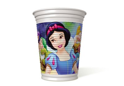 Copo Plstico Branca de Neve 70 anos - Regina (8 unid.)